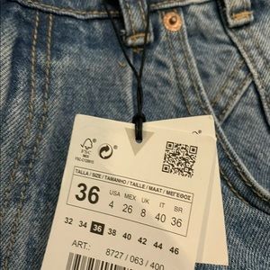 Zara Hi-rise pleated jeans